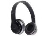 Cumpara ieftin Casti audio, wireless, Bluetooth, lumini LED, radio FM, MP3, negru
