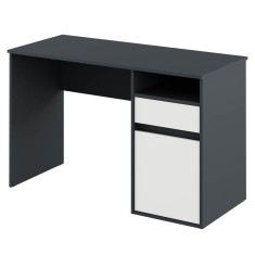 Birou DTD grafit alb Bili 120x53x75.5 cm