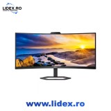 Monitor Curbat WLED VA Philips 34" WQHD 100Hz 4ms HDMI DisplayPort USB USB-C Webcam 34E1C5600HE/00