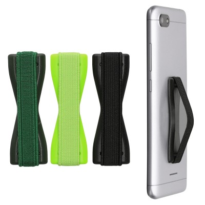 Set 3 Suporti universali pentru telefon Kwmobile, Negru/Verde, Plastic, 43997.14 foto