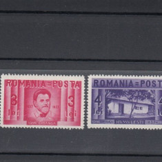 ROMANIA 1937 LP 118 CENTENARUL ION CREANGA SERIE MNH