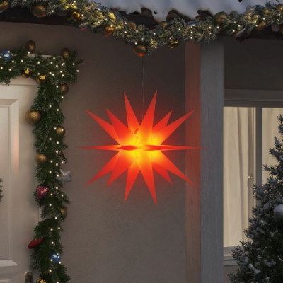 vidaXL Lumini de Crăciun cu LED-uri 3 buc. roșu 100 cm pliabil foto