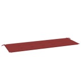 Cumpara ieftin Perna de banca de gradina, rosu, 150x50x4 cm, textil oxford