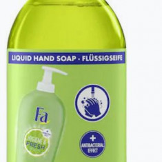 Rezerva sapun lichid Fa Hygiene&Fresh Lime, efect antibacterian, 385ml