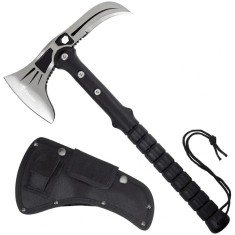 Topor pentru camping si drumetii Foxter, 41 cm, otel si plastic, husa lama