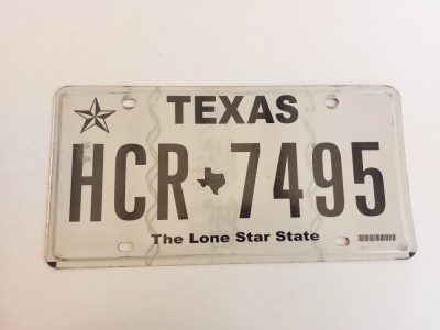 Texas Inmatriculare USA original, decor de perete foto