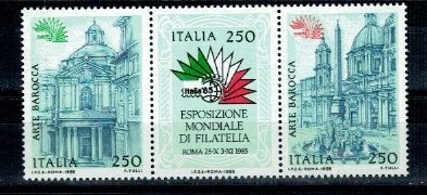 Italia 1985 - Expo Roma, arta baroca, serie neuzata foto