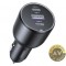 Incarcator Auto UGREEN EC705 130W 5A 1 x USB-A - 2 x USB-C Gri