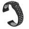 Curea silicon compatibila Garmin Vivoactive 4, telescoape Quick Release, 22mm, Negru/Gri