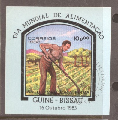 Guinee Bissau 1983 World food day perf. sheet Mi.B256 used TA.122 foto