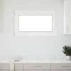 Fereastra Subsol vidaXL RISOR 100x60cm, PVC Alb, Rabatabila Stanga, Geam Triplu, Izolare Termica si Fonica, Sistem 5 Camere
