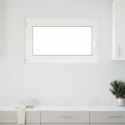 vidaXL Fereastra de subsol &amp;bdquo;RISOR&amp;rdquo; 100x60 cm Rabatabil DIN St&amp;acirc;nga Alb foto