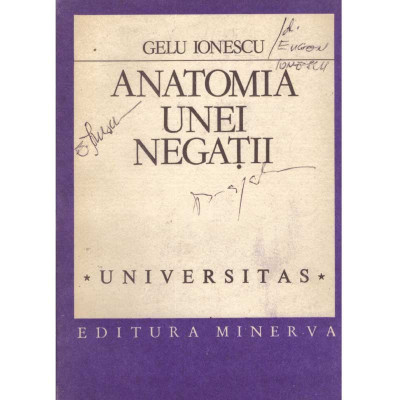 Gelu Ionescu - Anatomia unei negatii - 134989 foto