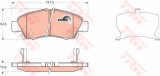 Set placute frana,frana disc HONDA JAZZ II (GD) (2002 - 2008) TRW GDB3212