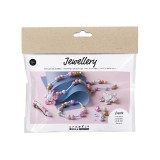 Mini Craft Kit Jewellery, Blue, Light Blue, Pastel Pink, 1 Pack (977747)