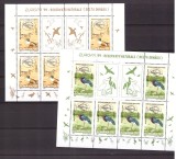 1999 - Europa, Delta Dunarii, pasari, serie blocuri neuzate