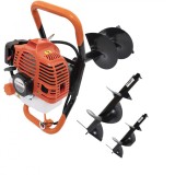 Set Motoburghiu pamant Campion 6CP + 3x Burghii 100/200/300 mm/800mm