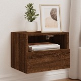 Cumpara ieftin Comodă TV de perete, stejar maro, 40x30x30 cm, lemn prelucrat