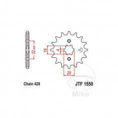 MBS Ritzel 13Z Teilung 428, Cod Produs: 7260287MA