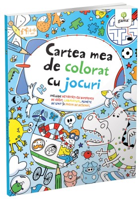 Cartea Mea De Colorat Cu Jocuri, - Editura Gama foto