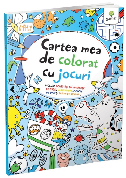 Cartea Mea De Colorat Cu Jocuri, - Editura Gama