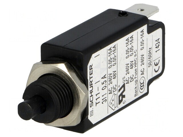 &Icirc;ntrerupător de Supracurent 0,5A 240V/48V SPST MCB