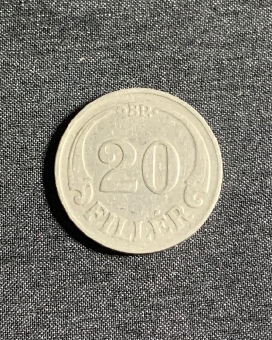 Moneda 20 filler 1926 Ungaria