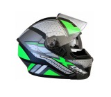 Casca moto modulabila X-One Verde XL