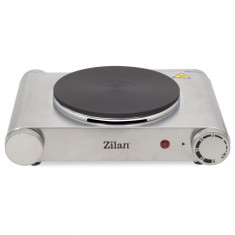 Plita electrica inox Zilan ZLN-0535, 33x10x30, 1 arzator, 1500 W, termostat reglabil