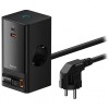 Prelungitor Baseus GaN3 Pro PowerStrip, 65W, 3.25A,1 x USB-A - 1 x USB-C - 2 x Schuko, Negru PSLR000301
