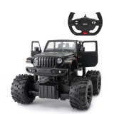 Masinuta cu telecomanda, Rastar, Jeep Wrangler, 1:14, Negru