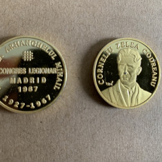 Corneliu Zelea Codreanu Miscarea Legionara medalie congres Madrid 1967