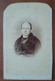 Fotografie tip CDV, barbat, sfarsit de secol XIX