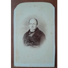Fotografie tip CDV, barbat, sfarsit de secol XIX