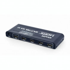 SPLITTER video GEMBIRD split HDMI la 4 monitoare conector 1: HDMI (M); conector 2: HDMI (M) x 4 &amp;amp;quot;DSP-4PH4-02&amp;amp;quot; foto