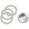 Set 3 garnituri espresso 6 portii Ghidini Pezzetti, cauciuc, sita aluminiu
