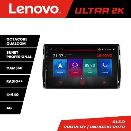 Navigatie Skoda Kodiaq Lenovo Kit-KODIAQ 8 core QLED Qualcomm 4+64 360 Android Waze USB Navigatie Internet Youtube Radio CarStore Technology