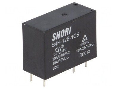 Releu electromagnetic SPDT 12V 10A foto