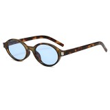 Ochelari de dama retro-moderni Asteroid GSM 3952, print / bleu