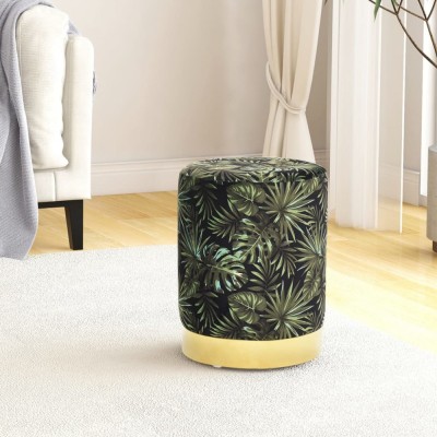 Taburet rotund, multicolor, material textil 28 x 36 cm foto