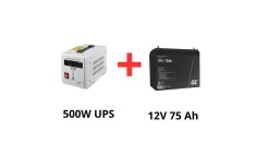 Volt Polska Alimentare ne&amp;icirc;ntreruptibilă pentru pompe de circulație 500W + Green Cell acumulator 75Ah foto