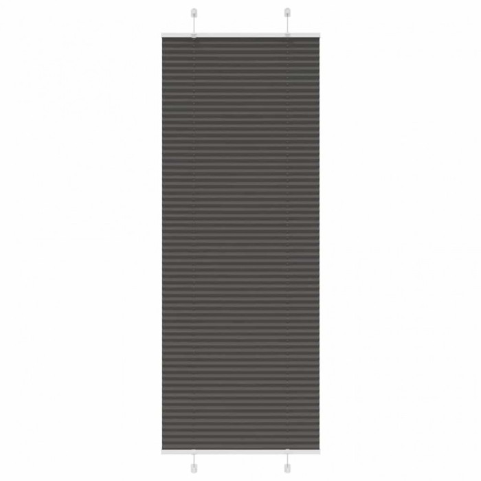 vidaXL Jaluză plisată negru 70x200 cm Lățime țesătură 69,4cm poliester