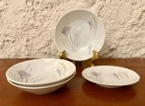 3 BOLURI SI O FARFURIOARA DIN PORTELAN FIN- CROCUS- MARCAJ JOHANN HAVILAND R BAVARIA