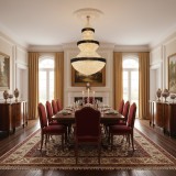Candelabru din cristal Regalis 34xE14, D80 cm, auriu-negru