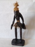 Sculptura veche africana, abanos, 33cm