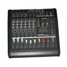 Mixer audio cu amplificator consola dj 8 canale pmq2108 2x240w foto