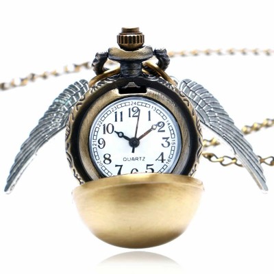 CEAS de buzunar cu lantisor Casual Harry Potter Quidditch Golden Snitch Pocket foto