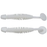 Grub Berkley PowerBait Power Leech, Milky White, 5 cm, 12 buc/plic