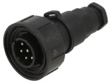 Conector Circular Tată 7 pini 5A 277V IP68/IP69K BULGIN PXV0745/P 6-8mm
