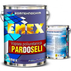 Pachet Vopsea Poliuretanica Pardoseala “Emex” - Maro - Bid. 4 Kg + Intaritor - Bid. 0.8 Kg